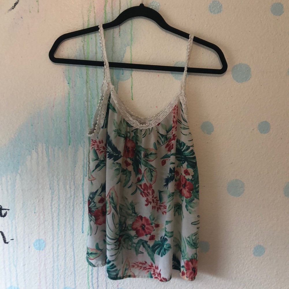 NWOT XL floral blouse